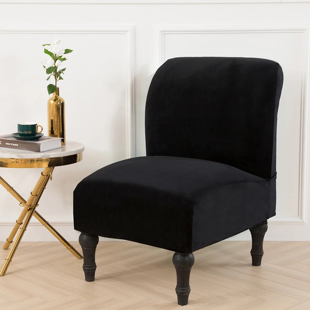Toad Armchair Cover - Velvet - Black